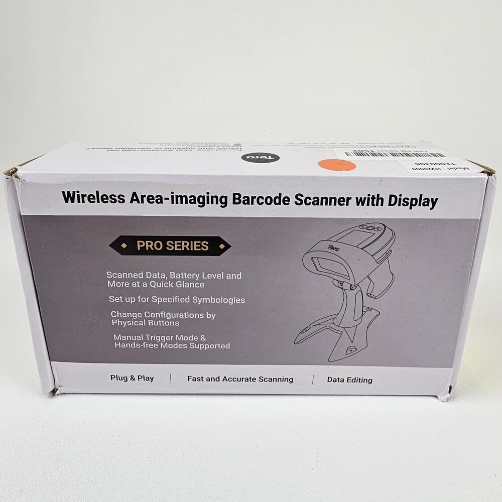 Tera HW0009 Wireless Barcode Scanner 2D QR Cordless Handheld w Stand Tested